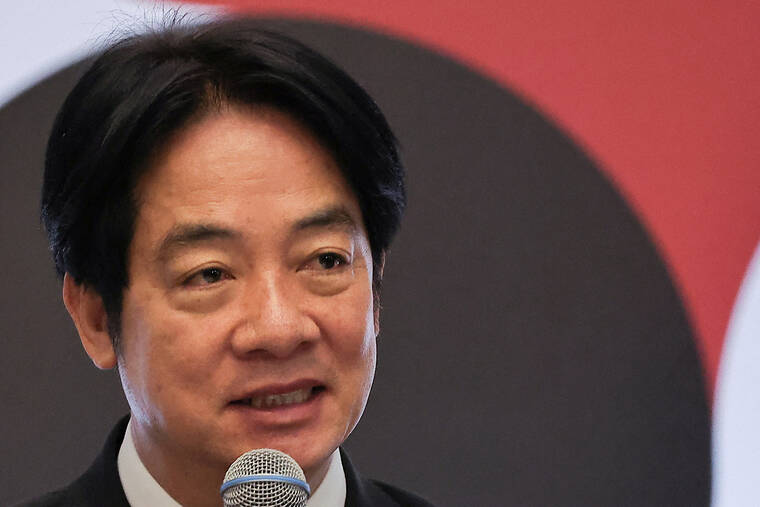ANN WANG / REUTERS
Taiwans President Lai Ching-te speaks at the Asia Democracy and Human Rights Award in Taipei, Taiwan, Tuesday.