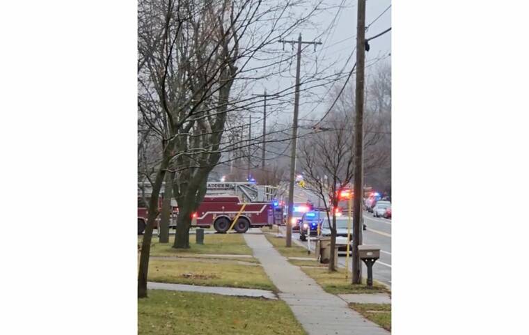 SABRINA RINGQUIST/TMX VIA REUTERS
Emergency vehicles are parked, following a call about a shooting, at the Abundant Life Christian School in Madison, Wis., today, in this screengrab obtained from social media video.