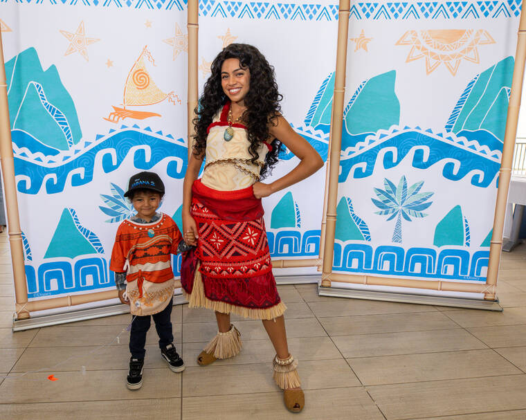 COURTESY KAPIOLANI MEDICAL CENTER
Young patients at Kapiolani Medical Center for Women & Children enjoyed a screening of Moana 2.